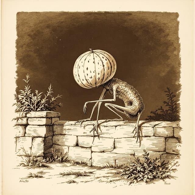 Planche naturaliste illustrant Démon de Dover, dessinée d'après les descriptions de témoins