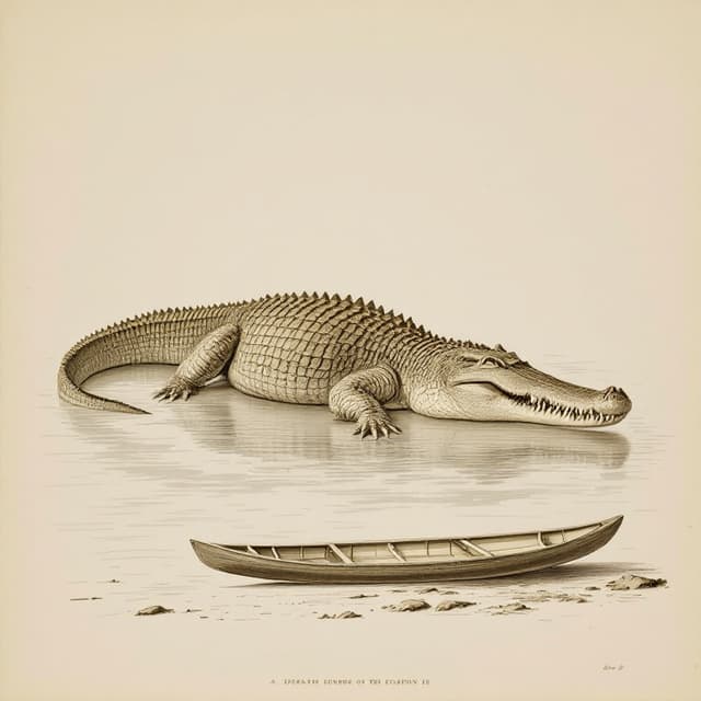 Naturalist plate illustrating Mahamba, drawn from witness descriptions