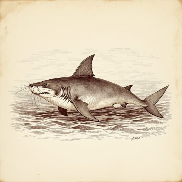 Planche naturaliste illustrant Singe de mer de Steller, dessinée d'après les descriptions de témoins